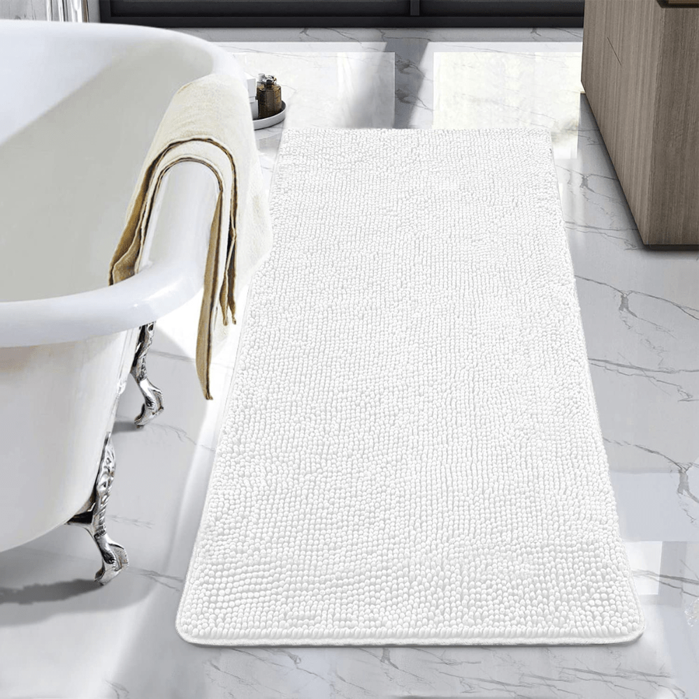 Grand Tapis de Bain Blanc