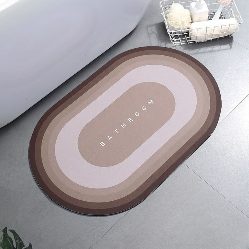 Tapis Absorbant Microfibre Salle De Bain Café dégradé / 40x60cm