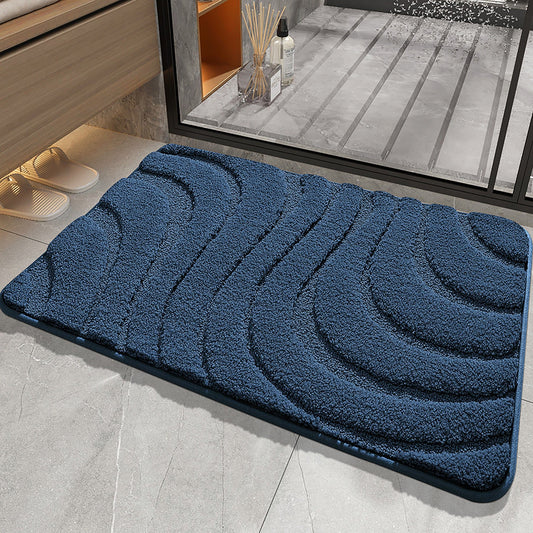 Tapis De Bain Anti Dérapant Bleu