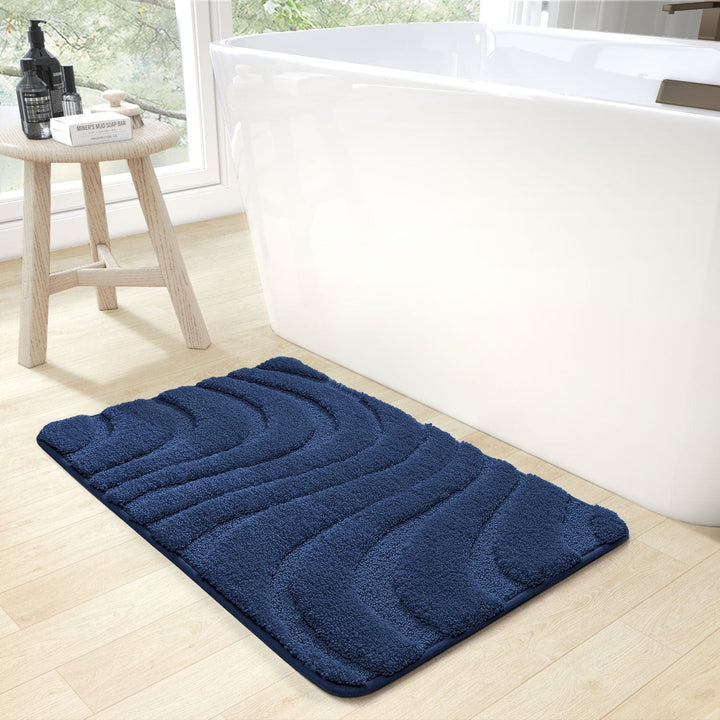 Tapis De Bain Anti Dérapant Bleu