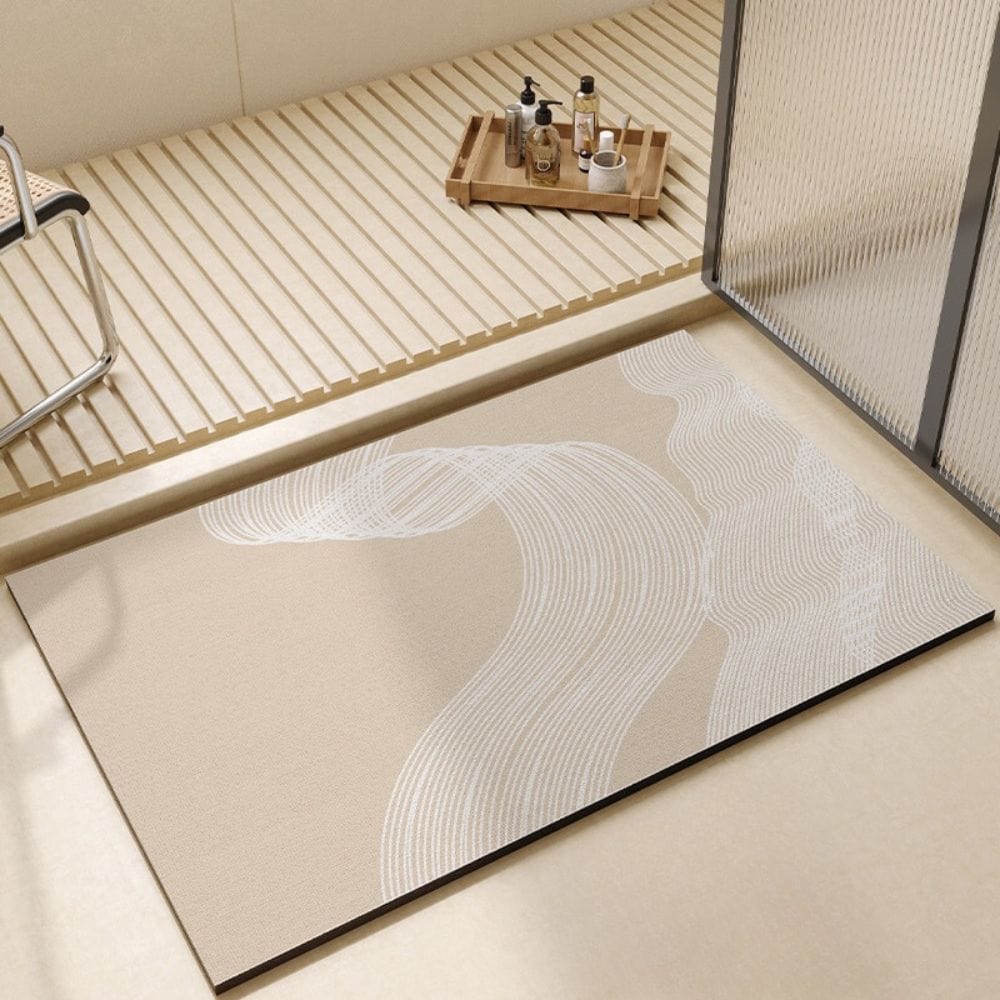 Tapis De Bain Beige Clair