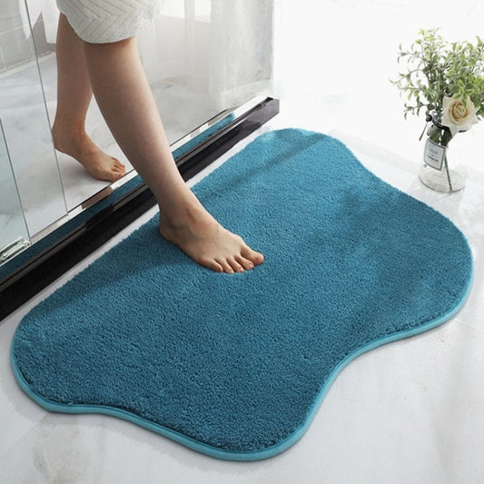 Tapis De Bain Bleu Paon