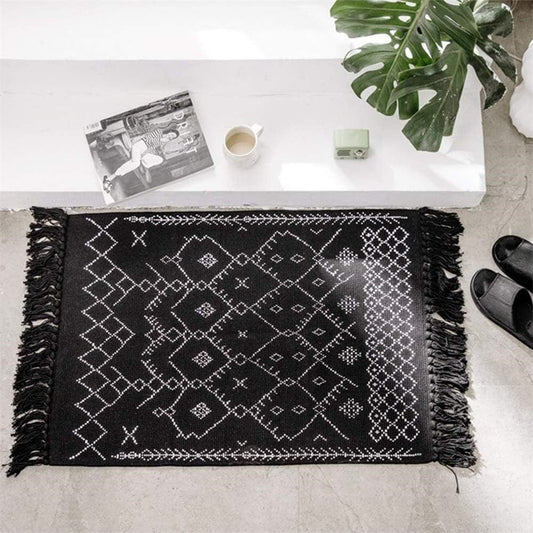 Tapis De Bain Coton Noir