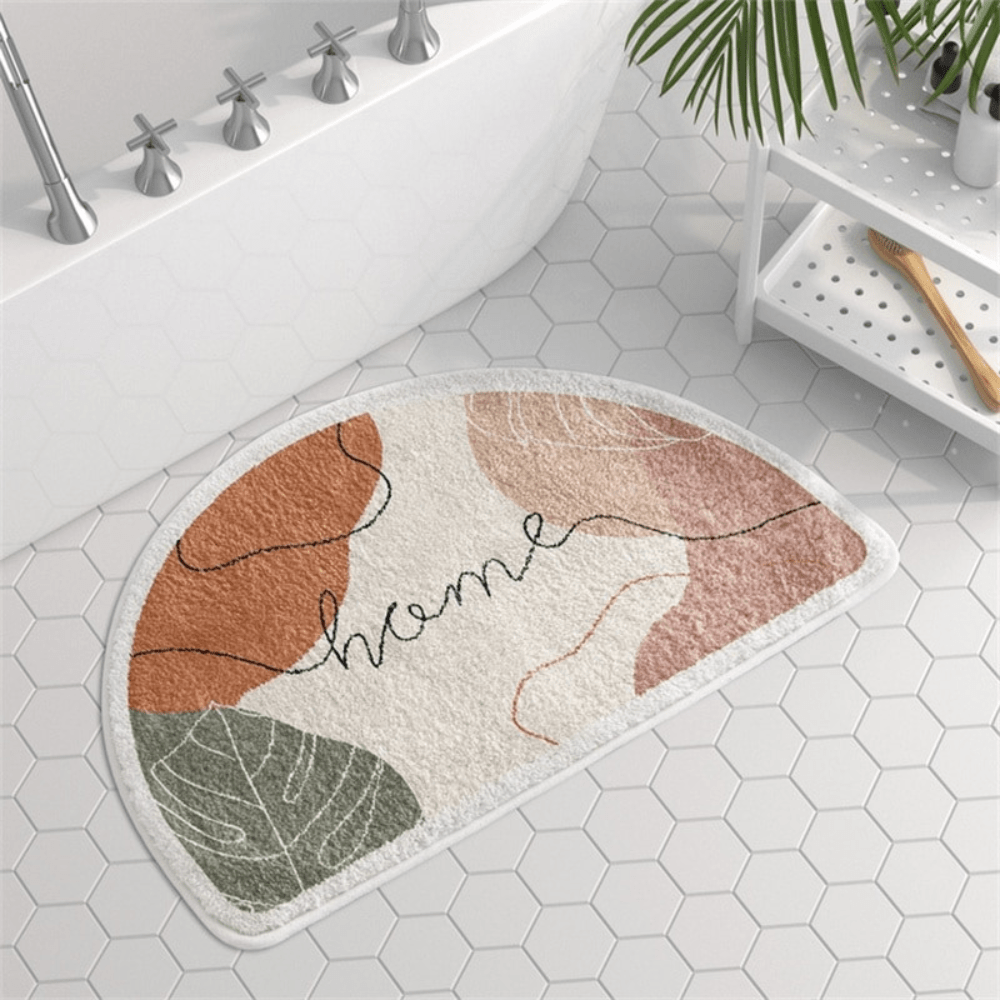 Tapis de Bain Demi Cercle Design Home / 40x60cm