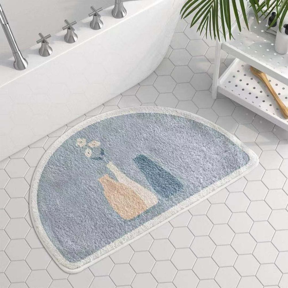 Tapis De Bain Demi Lune Antidérapant