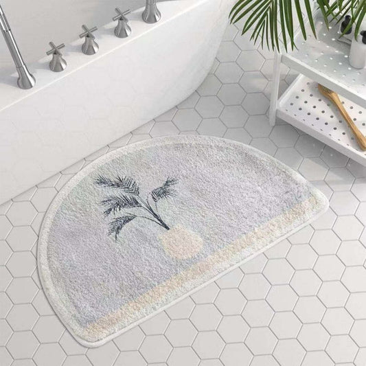 Tapis De Bain Demi Lune Gris