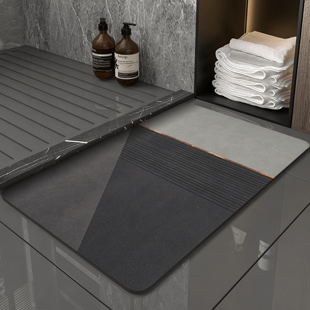 Tapis de Bain Diatomite Gris