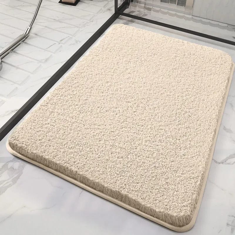 Tapis De Bain Doux Beige / 40x60cm