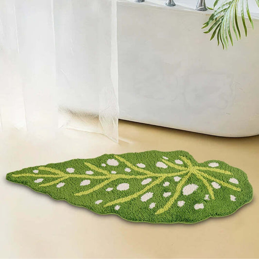 Tapis de Bain en forme de Feuille