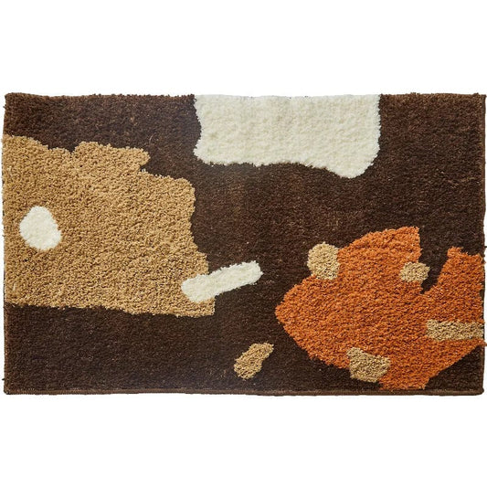 Tapis de Bain Épais Marron et Beige #dddac7 / 40x60cm