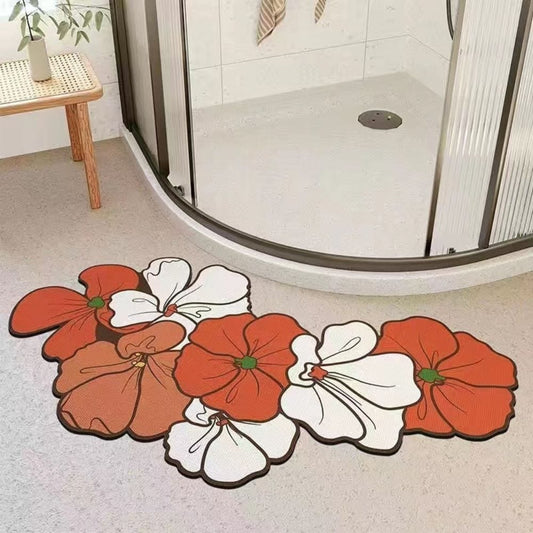 Tapis De Bain Forme Fleur