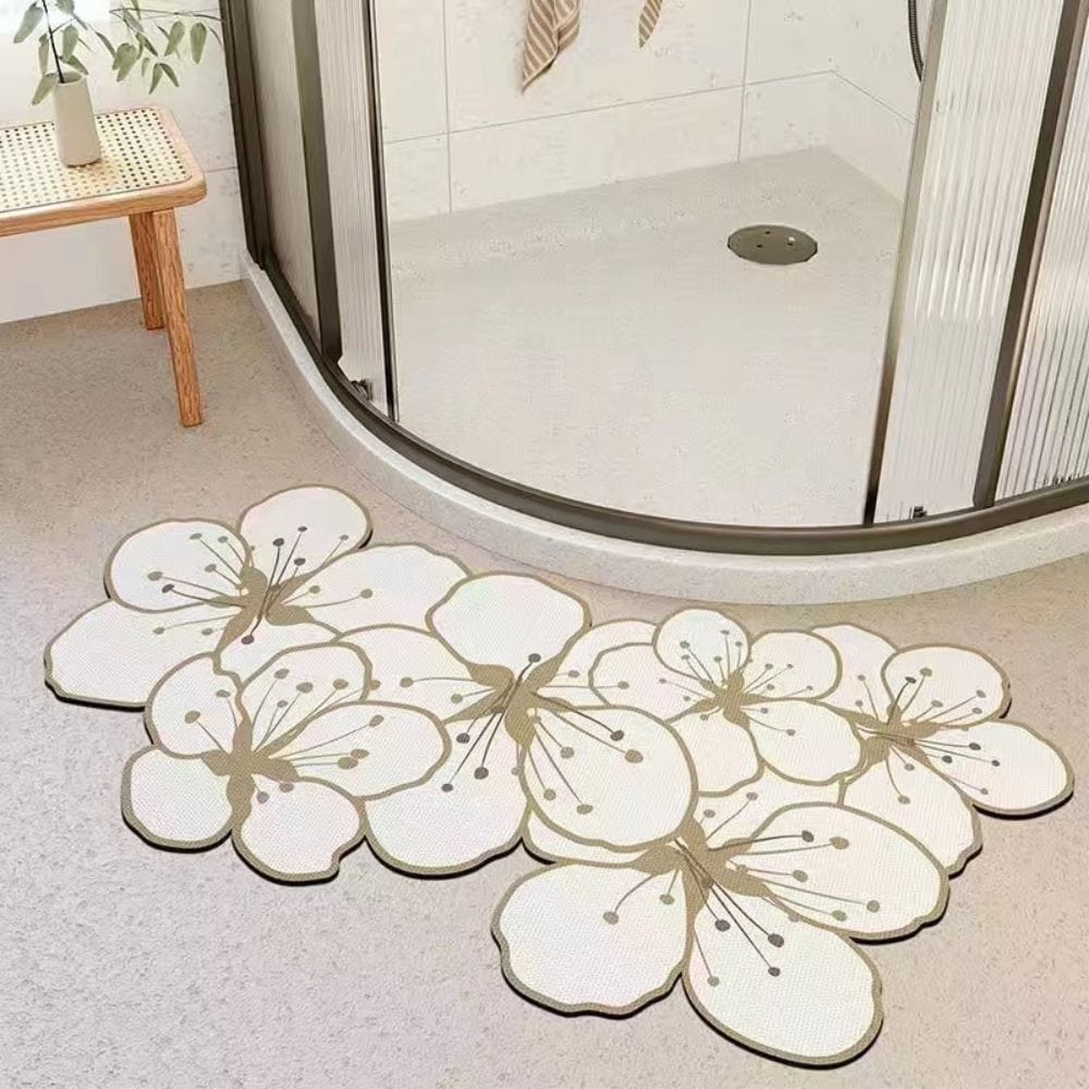 Tapis De Bain Forme Fleur