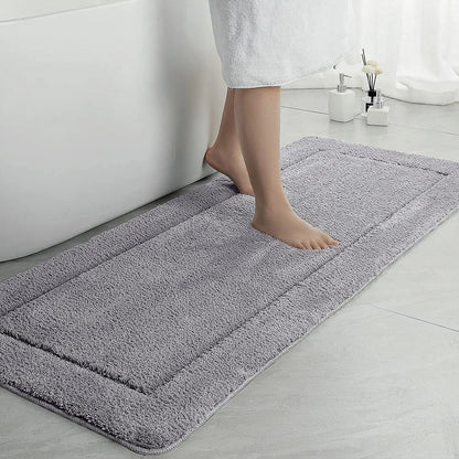 Tapis De Bain Grand Format Gris / 60cmx120cm