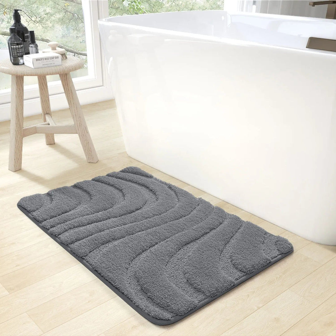 Tapis de Bain Gris Foncé