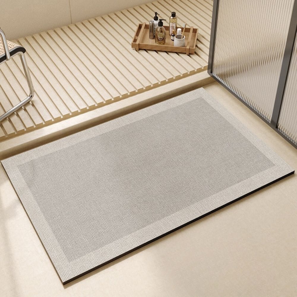 Tapis de Bain Gris Perle