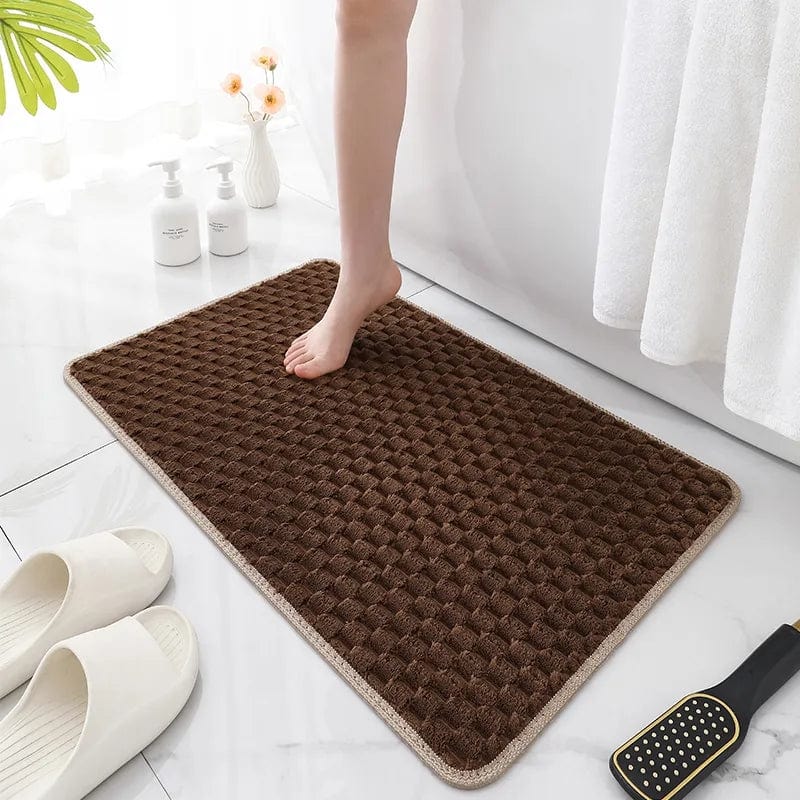 Tapis de Bain Marron Chocolat