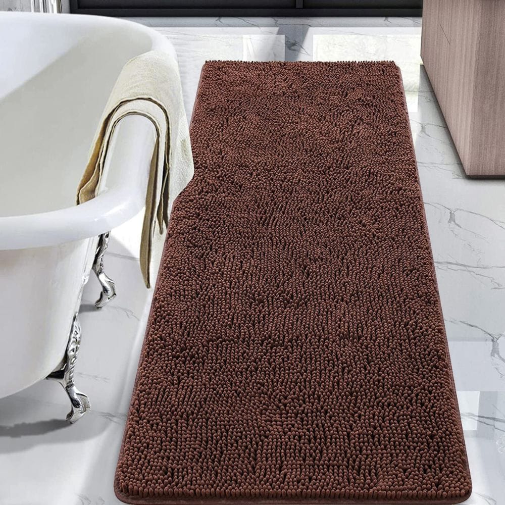 Tapis de Bain Marron Foncé