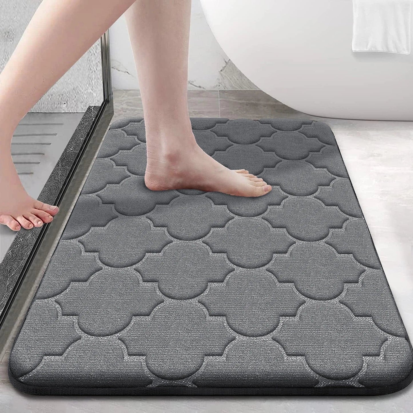 Tapis de Bain Mémoire de Forme #7a7b7d / 40x60cm