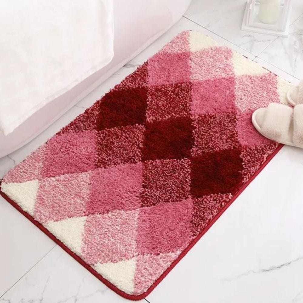 Tapis de Bain Motif Carreaux