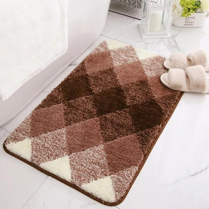 Tapis de Bain Motif Carreaux