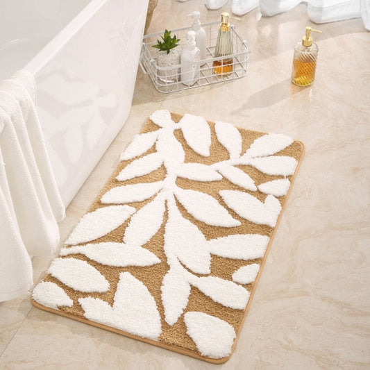 Tapis de Bain Motif Feuilles