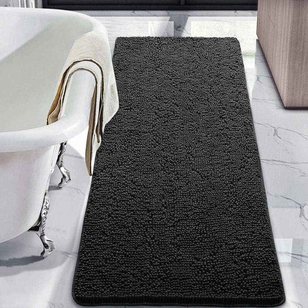 Tapis De Bain Noir 40x55cm