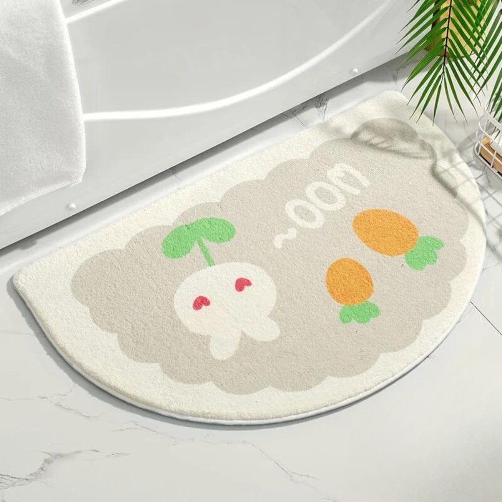 Tapis de Bain Rabbit Flower