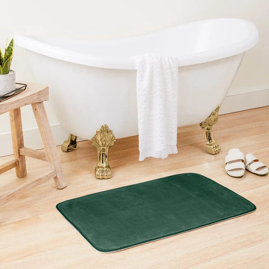 Tapis de Bain Vert Bouteille