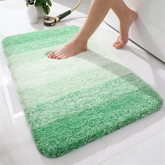 Tapis de Bain Vert et Blanc