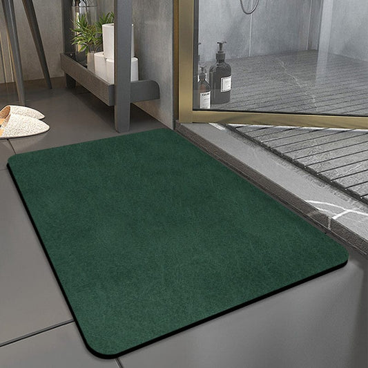 Tapis de Bain Vert Foret #2e4a3c / 40x60cm