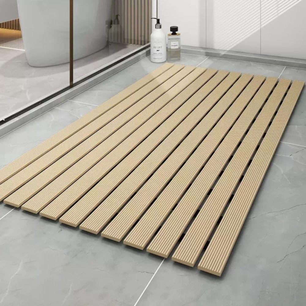 Tapis de Douche Imitation Bois