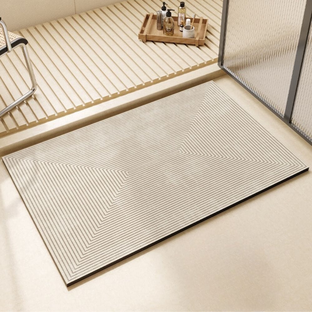 Tapis de Salle de Bain Gris