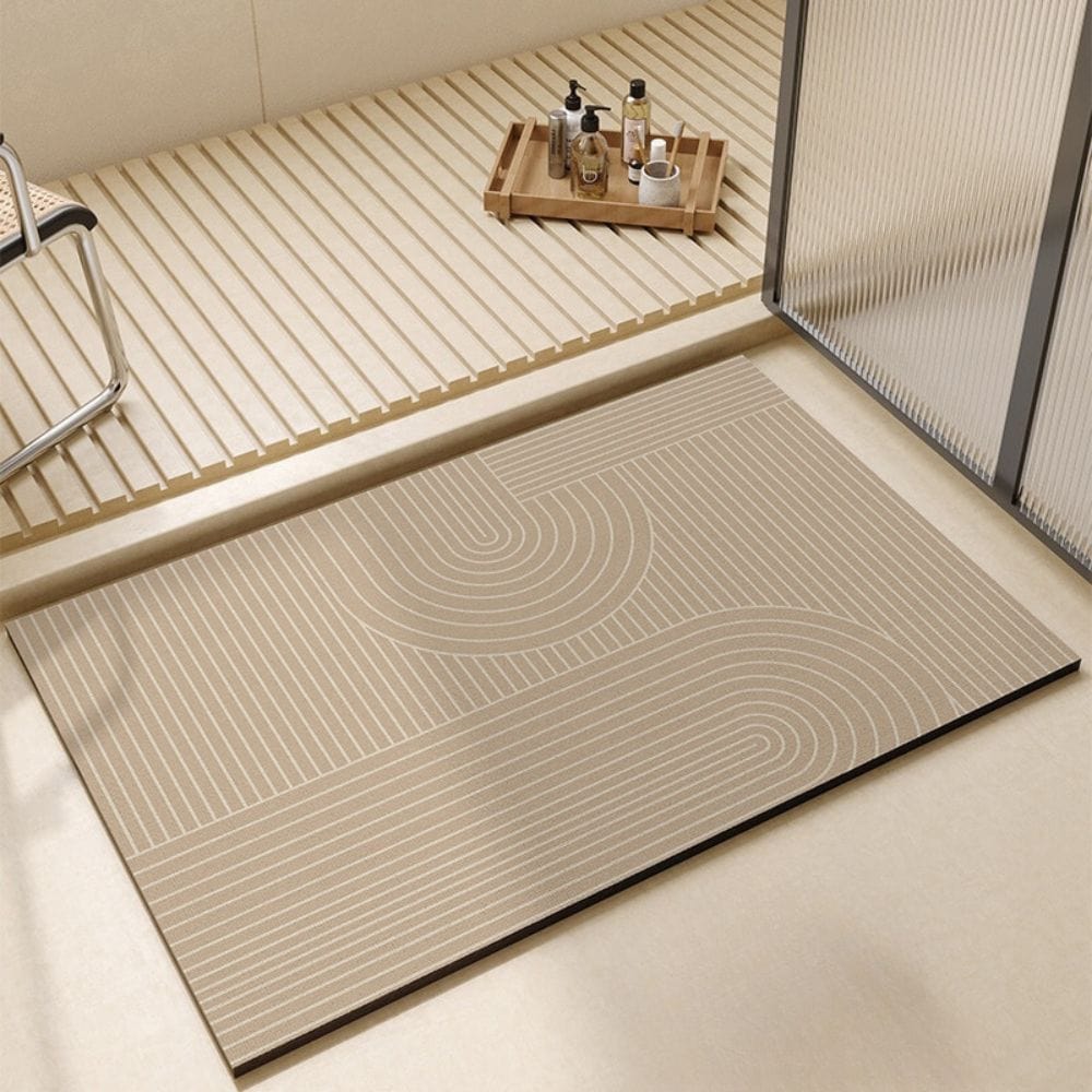 Tapis de Salle de Bain Marron