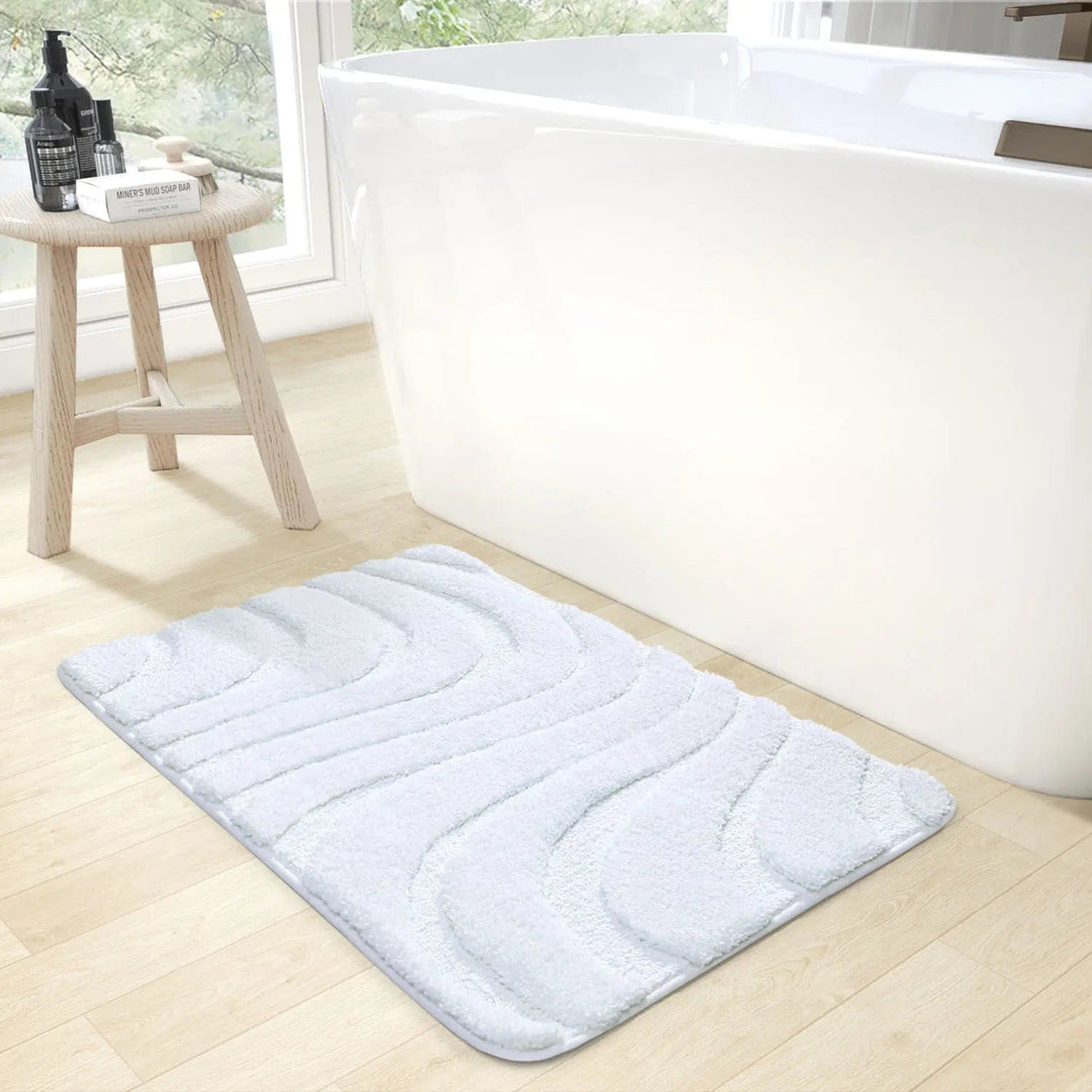 Tapis Salle de Bain Blanc