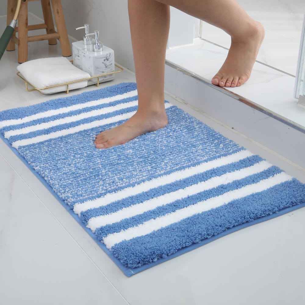 Tapis Salle de Bain Bleu