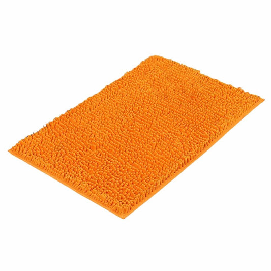 Tapis Salle de Bain Chenille Orange