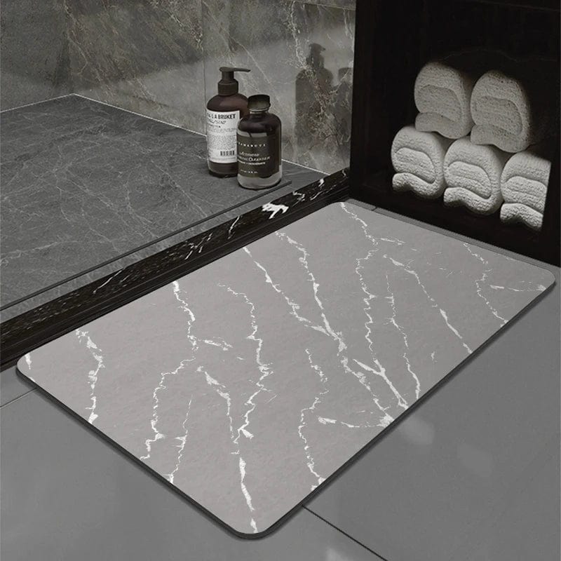 Tapis Salle de Bain Effet Marbre