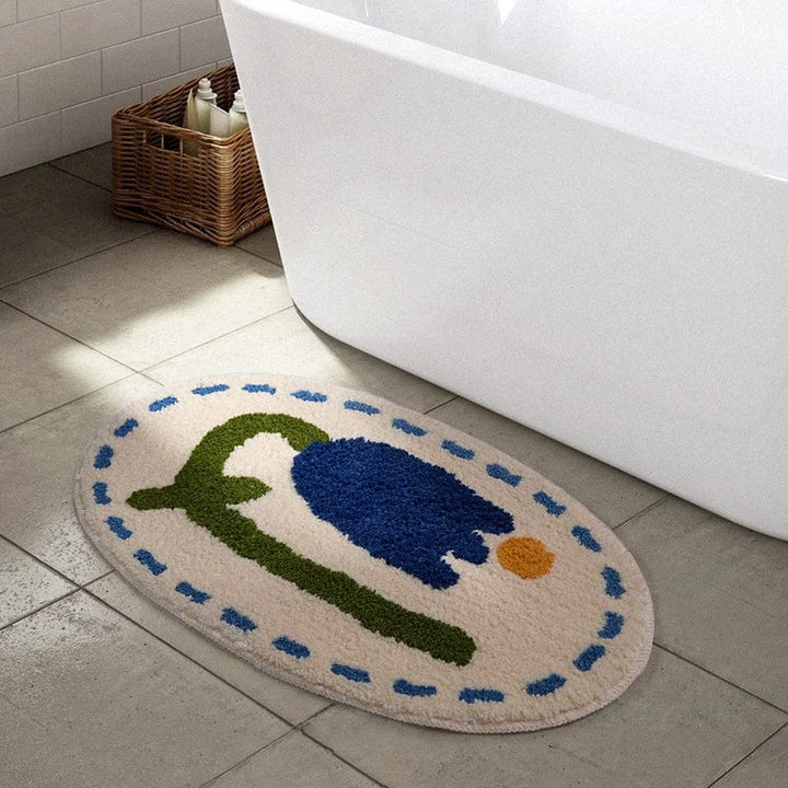 Tapis Salle de Bain Ovale