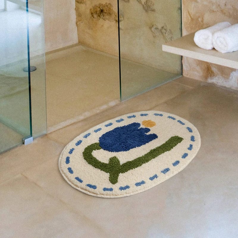 Tapis Salle de Bain Ovale